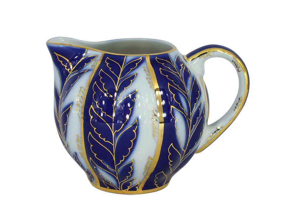 Lomonosov Porcelain Creamer Tulip Winter Night 11.8 fl.oz/350 ml