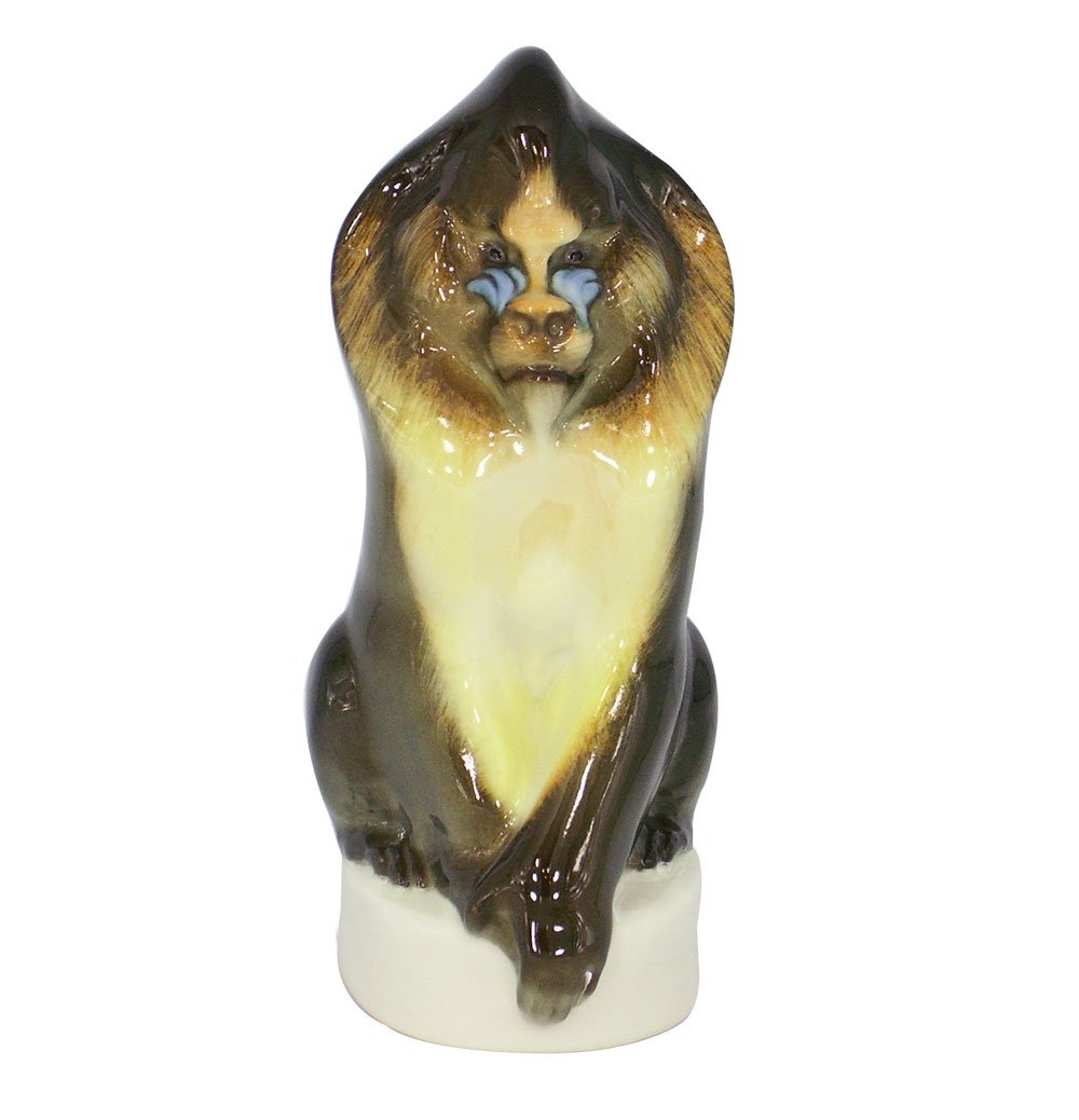 Monkey Mandrill Lomonosov Porcelain Collectible Figurine