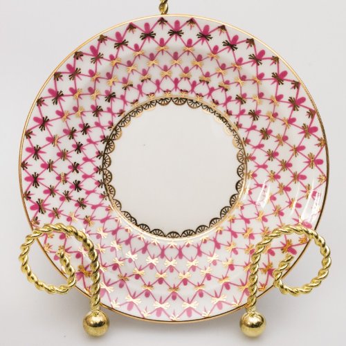 Imperial / Lomonosov Porcelain Teacup w/ Saucer "Net-Blues"