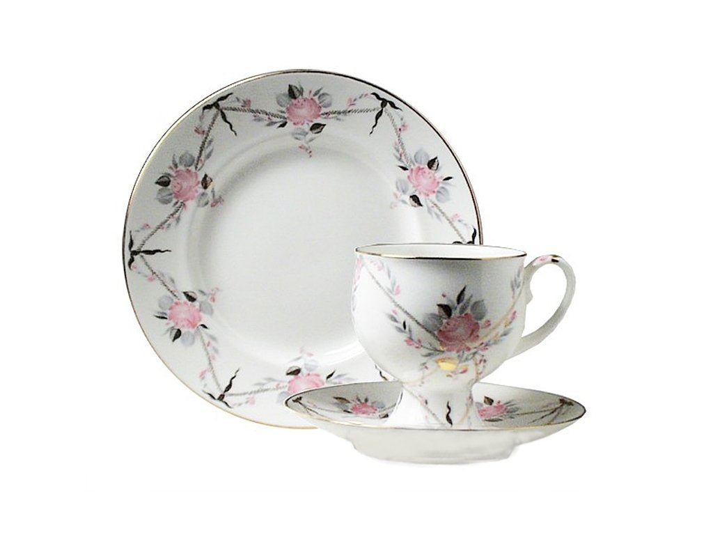 Lomonosov Porcelain Bone China Coffee Set Galant Cup 5,41 oz/160 ml 3pc