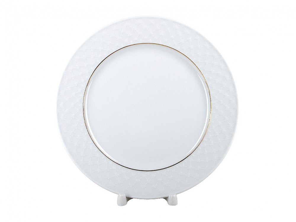 Golden Omega Net Dinner Plate 8.5"/215 mm Lomonosov Imperial Porcelain Factory