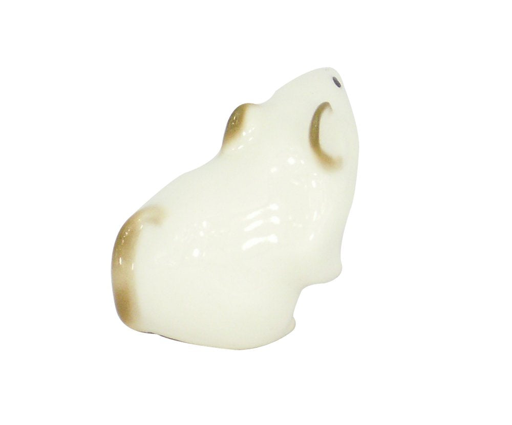 Mouse White Tiny Lomonosov Porcelain Collectible Figurine