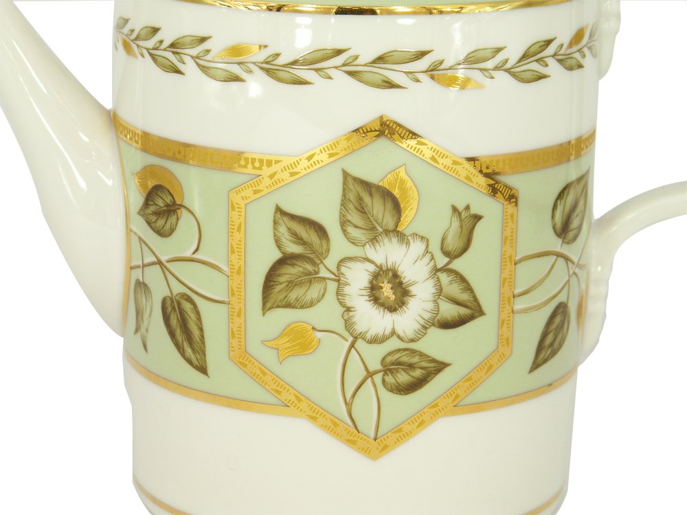 Lomonosov Porcelain Teapot Jade Background 20.3 fl.oz/600 ml