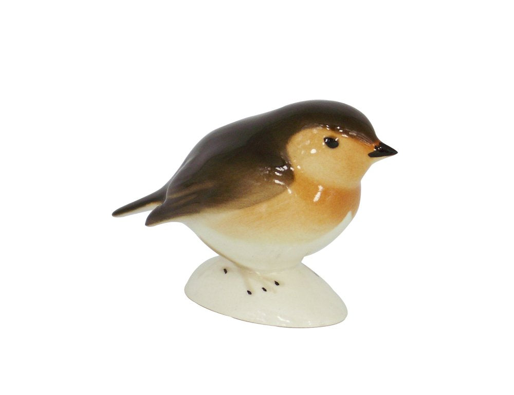 Robin Bird Small Lomonosov Porcelain Collectible Figurine