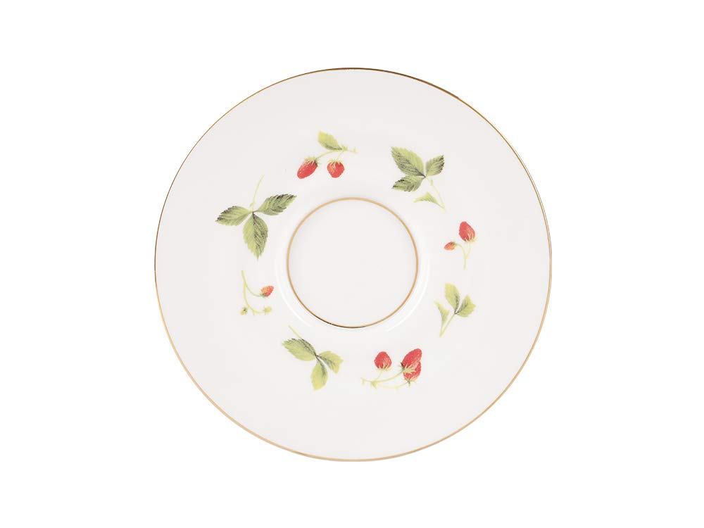 Lomonosov Bone China Tea Set Cup and Saucer Aisedora Wild Strawberry 8.1 oz/240 ml