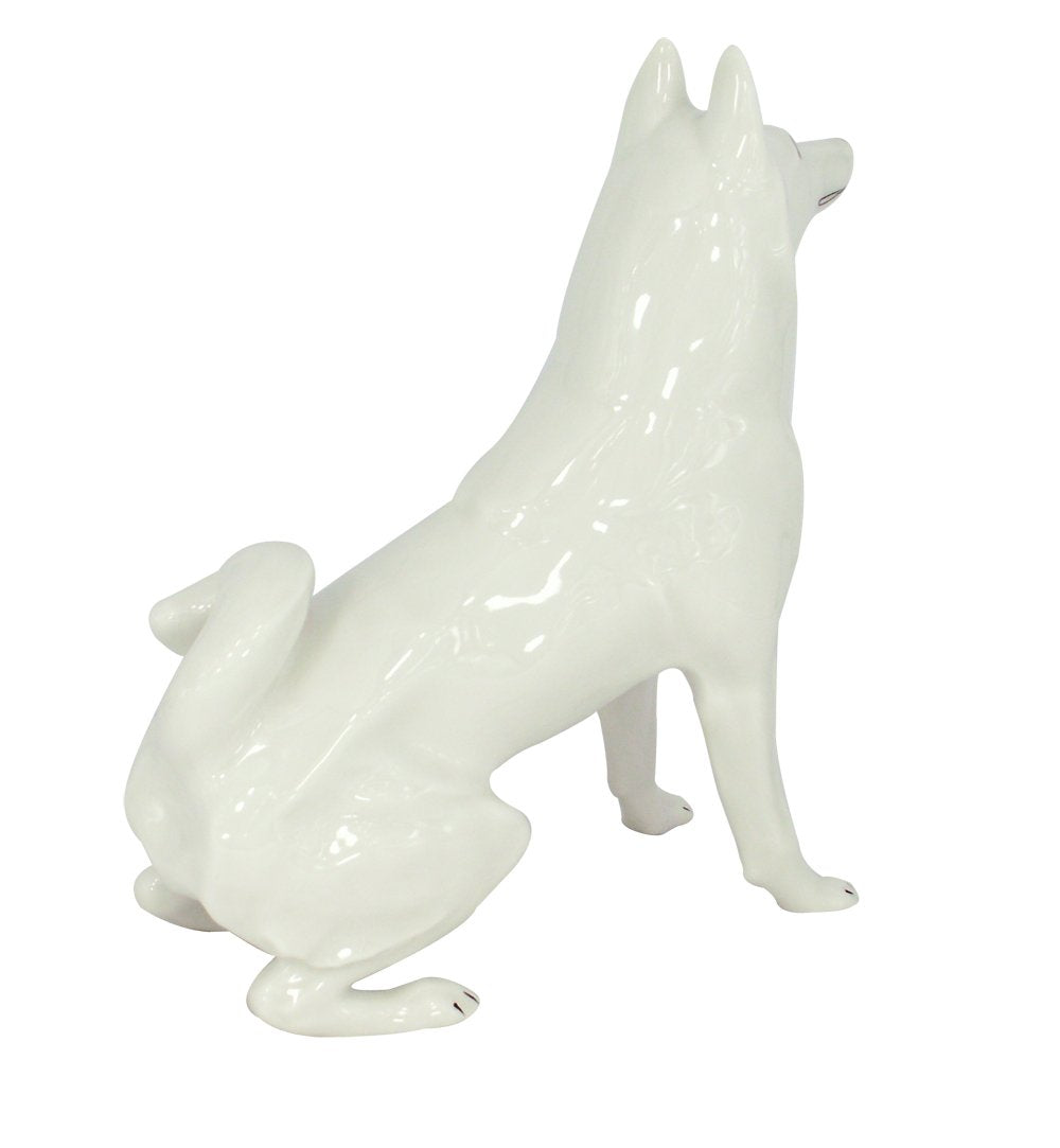 Husky Siberian Dog Lomonosov Porcelain Collectible Figurine