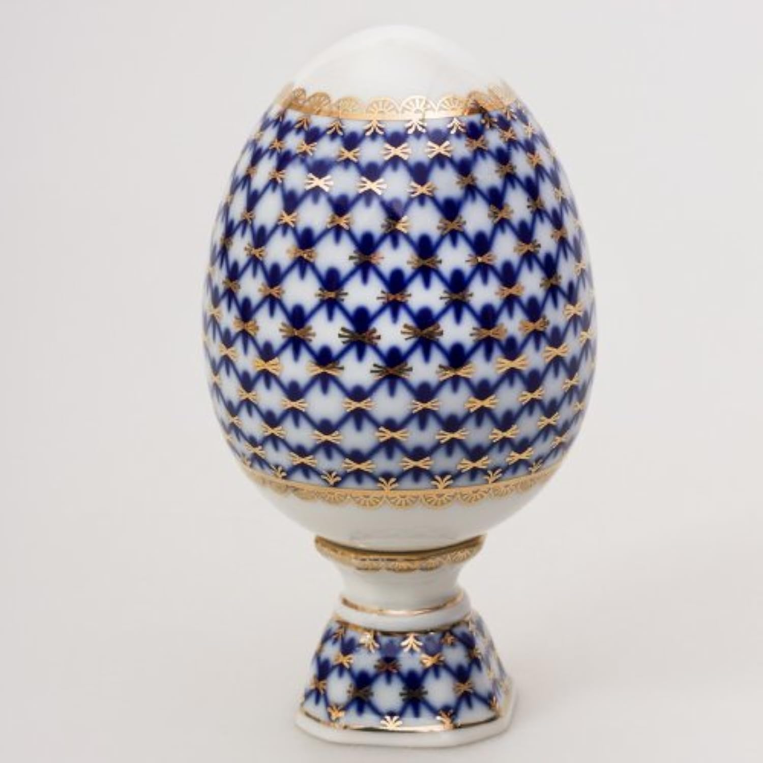 Porcelain/Lomonosov Easter Egg"Cobalt Net"