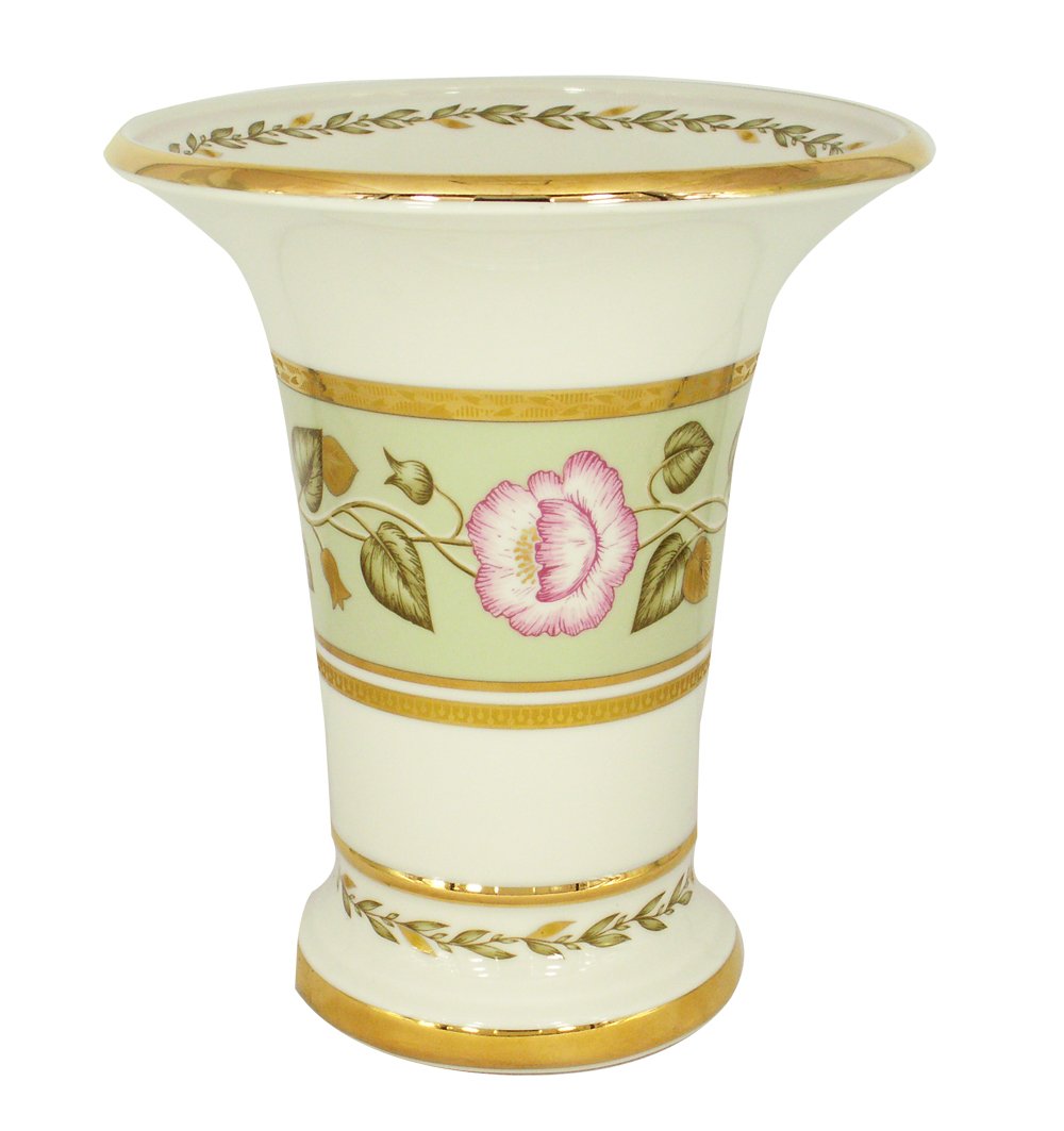 Flower Vase Empire Style Jade Background Lomonosov Porcelain Factory
