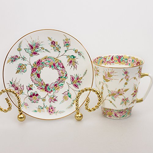 Imperial / Lomonosov Porcelain 'Golden Branches' Teacup w/ Saucer