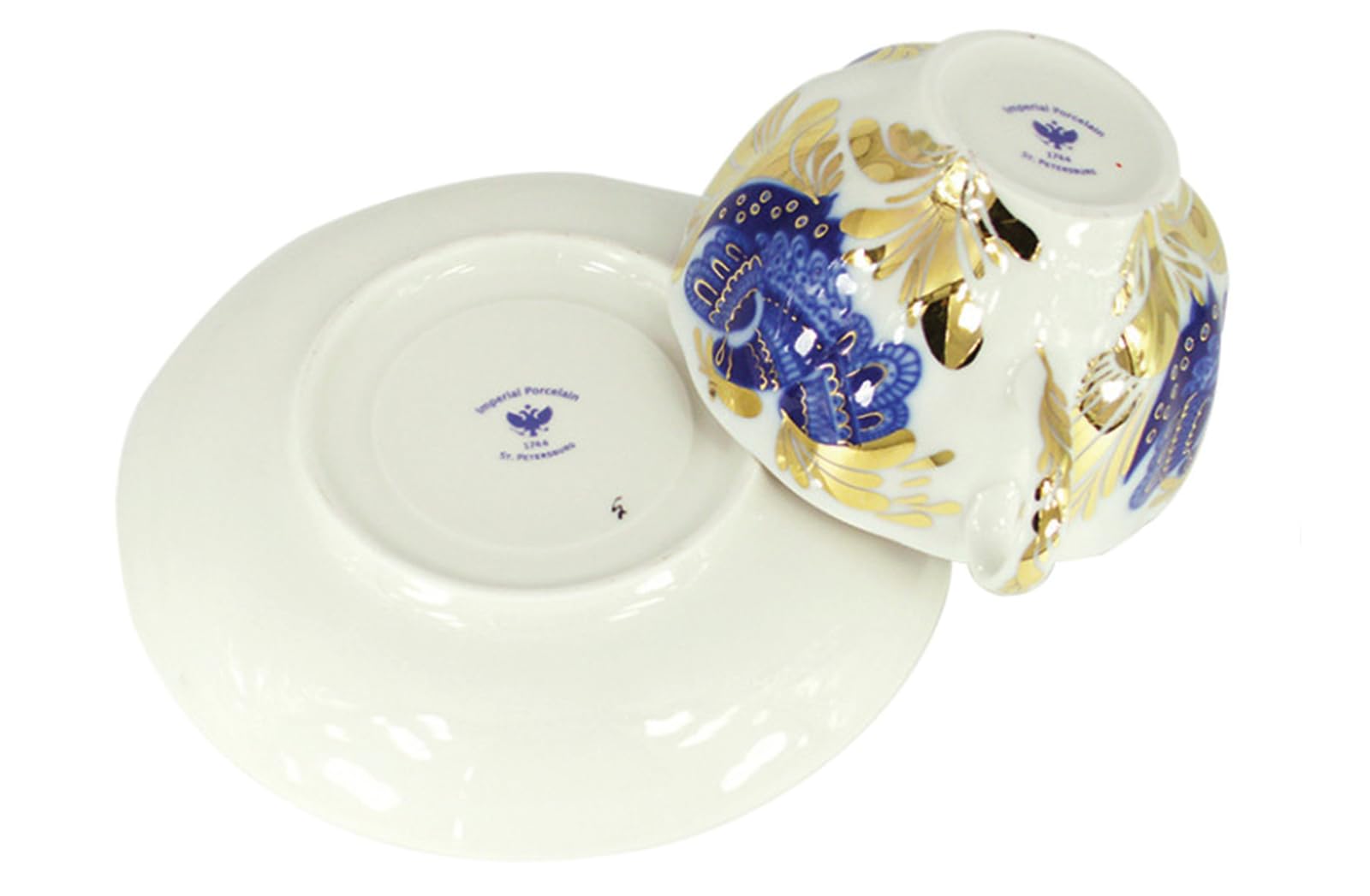 Imperial Lomonosov Porcelain Cup and Saucer Set Collection