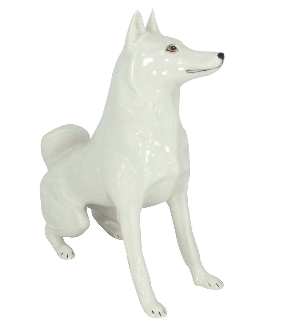 Husky Siberian Dog Lomonosov Porcelain Collectible Figurine