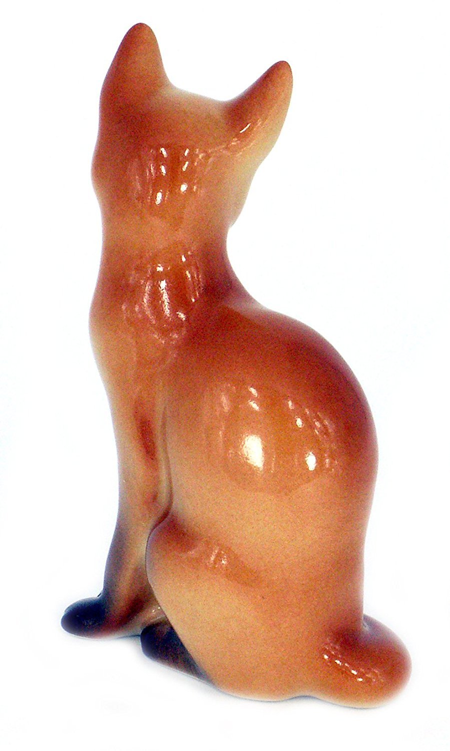 Red Fox Sitting Lomonosov Porcelain Collectible Figurine