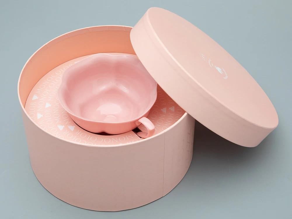 Lomonosov Porcelain Bone China Tea Cup Natasha Monocolor Pink Peach 220 ml/7.4 fl.oz