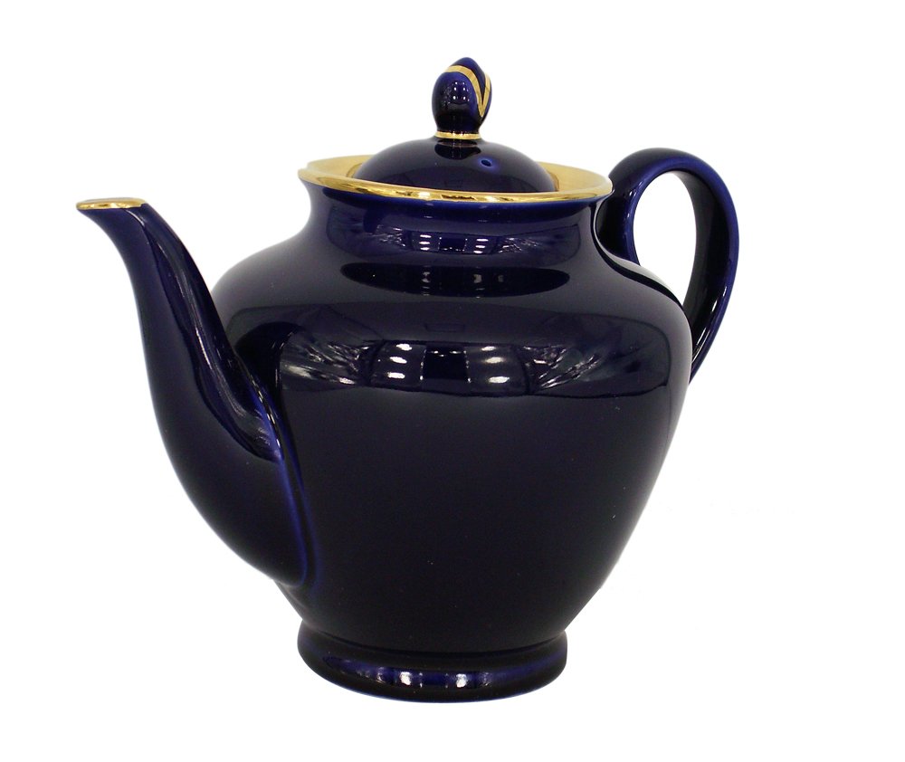 Lomonosov Imperial Porcelain Teapot Spring Dark Night 67.6 oz/2000 ml