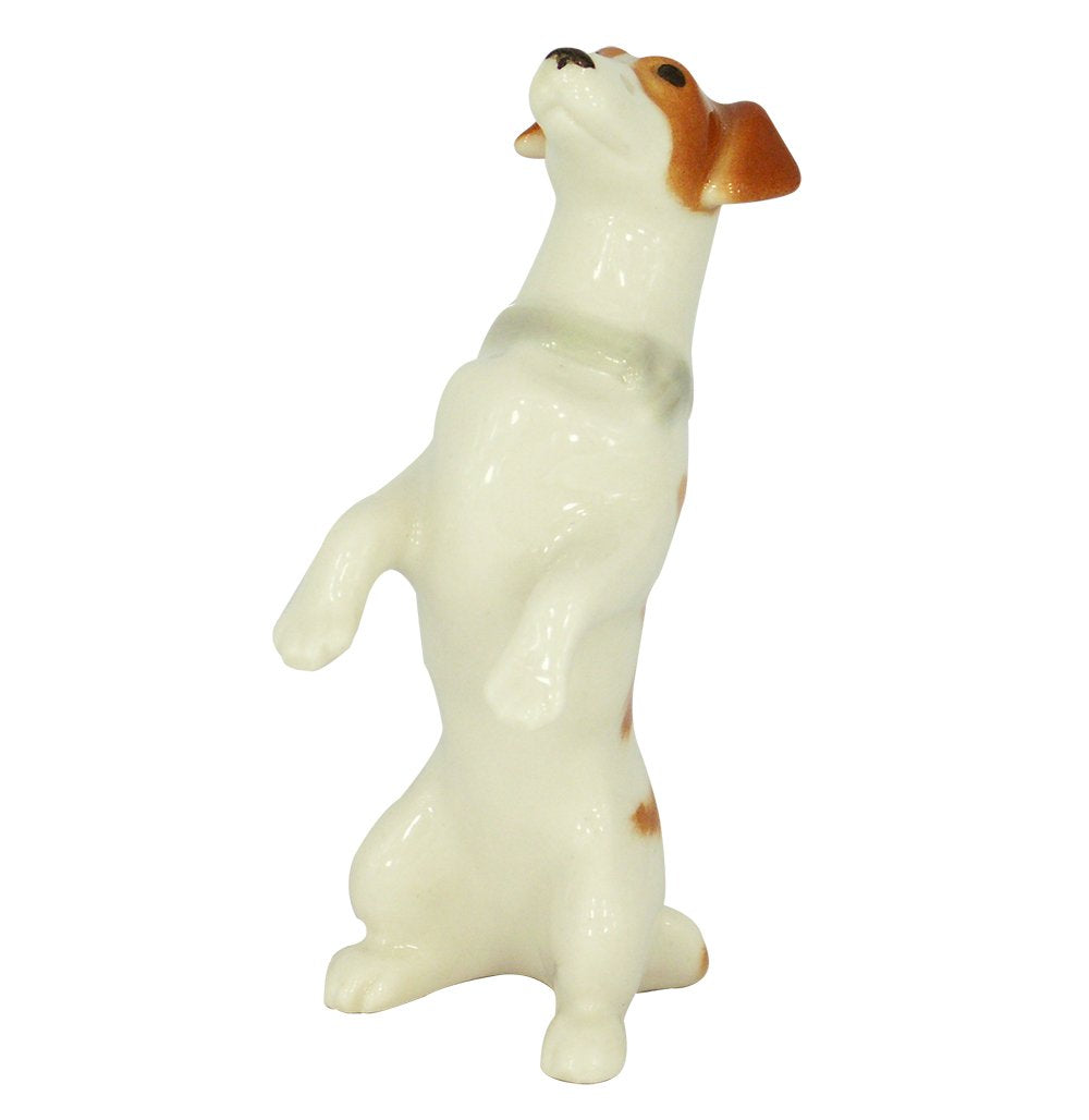 Jack Russell Terrier Dog Lomonosov Porcelain Collectible Figurine