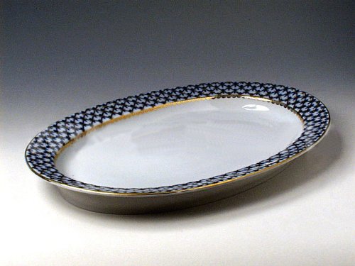Oval Platter Cobalt Net