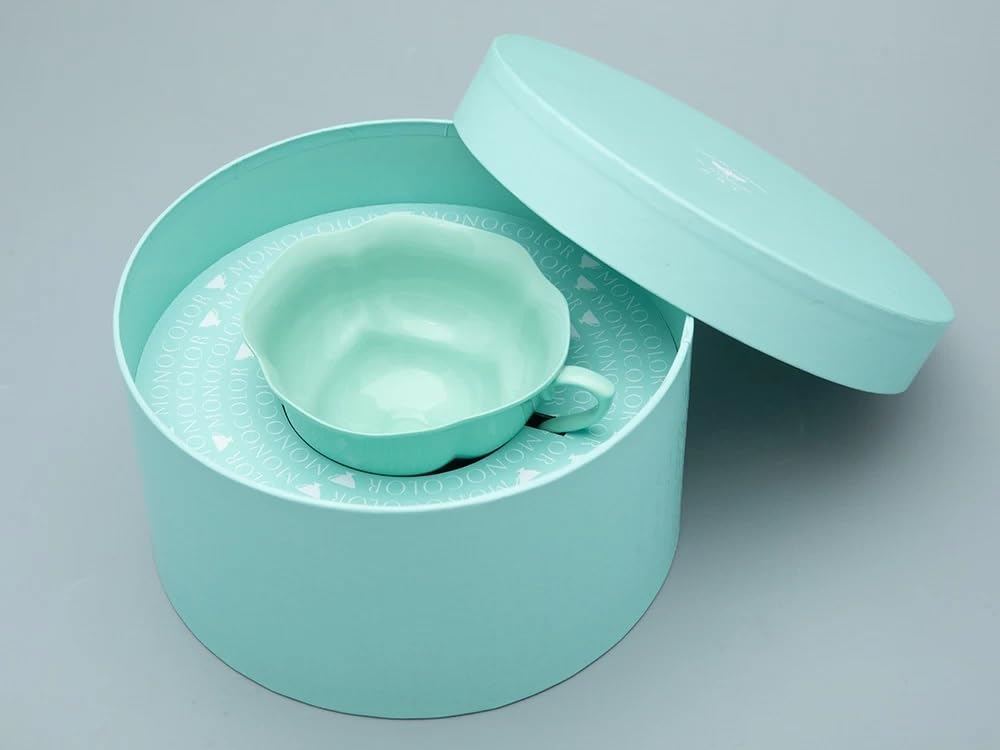 Lomonosov Porcelain Bone China Tea Cup Natasha Monocolor Mint Green 220 ml/7.4 fl.oz