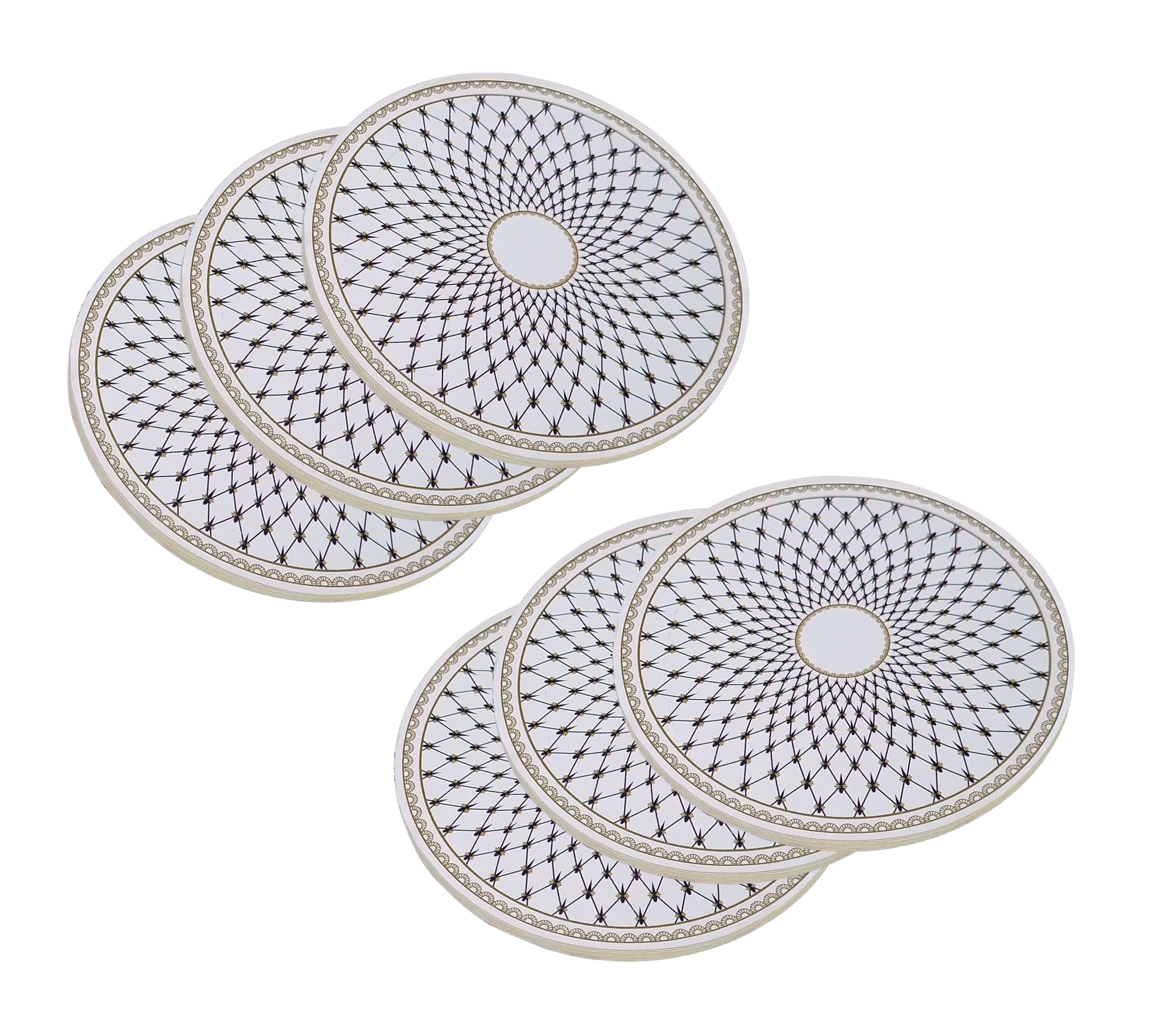 Lomonosov Teacup Coaster Set 6 Items Cobalt Net