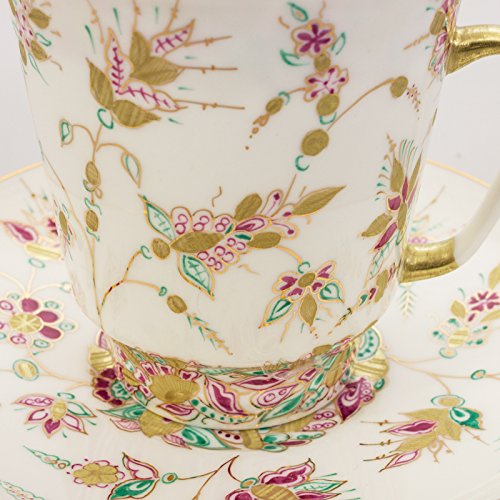 Imperial / Lomonosov Porcelain 'Golden Branches' Teacup w/ Saucer