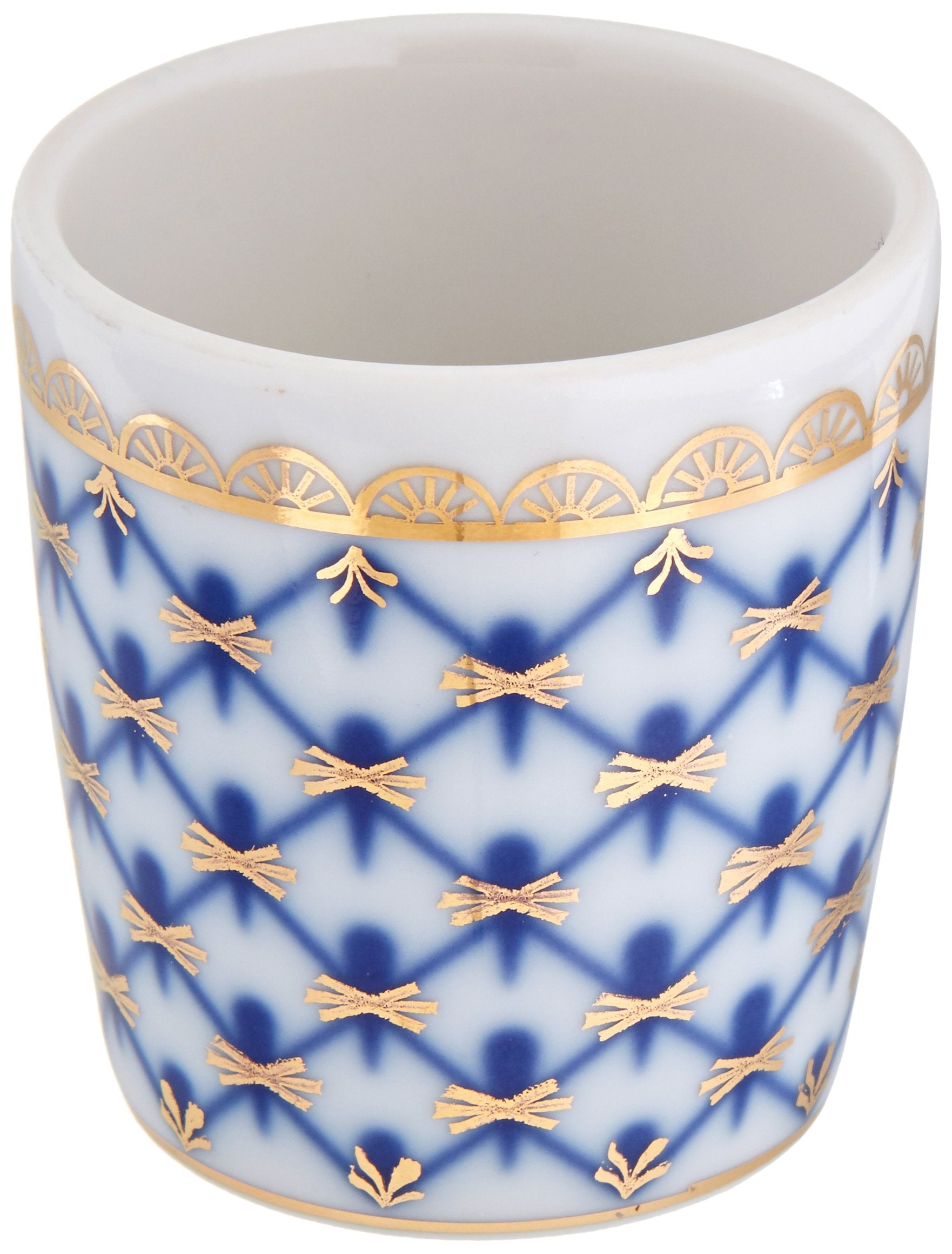 Lomonosov Porcelain Wine Vodka Shot Cobalt Net 1.7 oz/50 ml