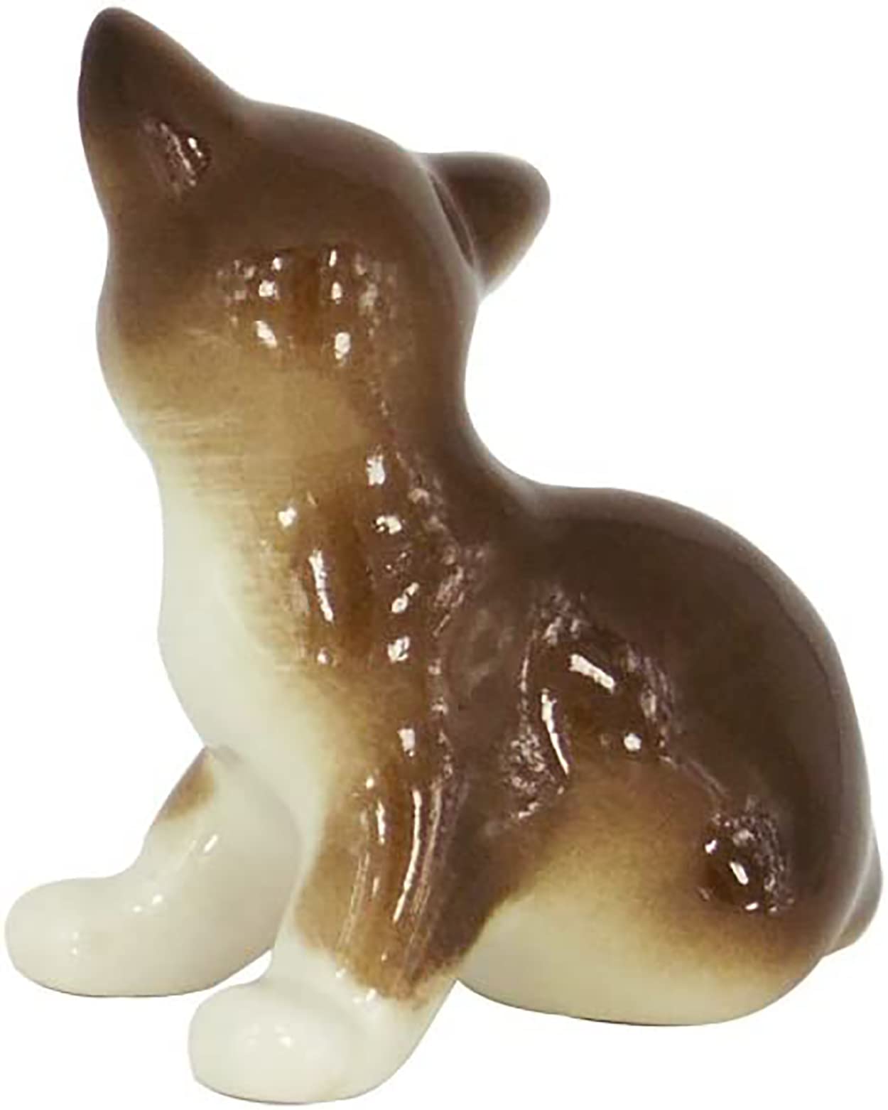 Kitten Brown Lomonosov Porcelain Collectible Figurine
