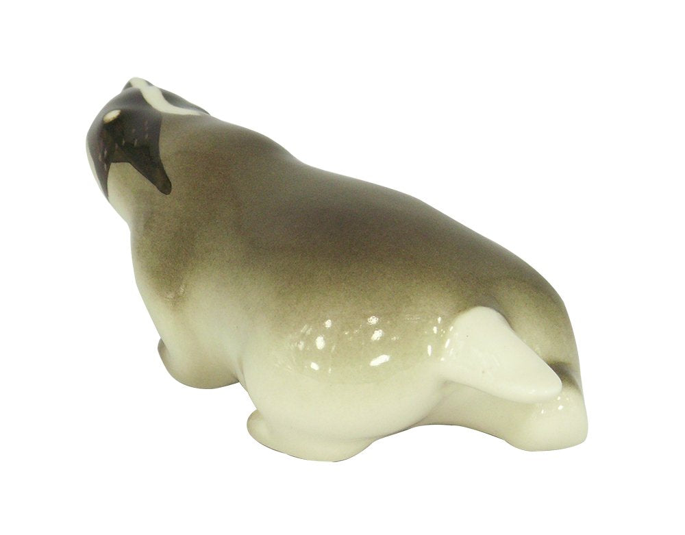 Badger Running Forest Lomonosov Porcelain Collectible Figurine
