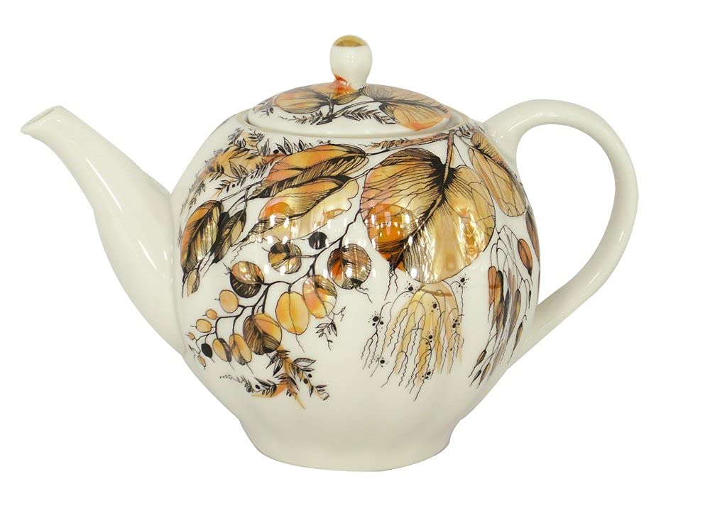 Lomonosov Porcelain Teapot Tulip My Garden 3-Cup 20 oz/600 ml